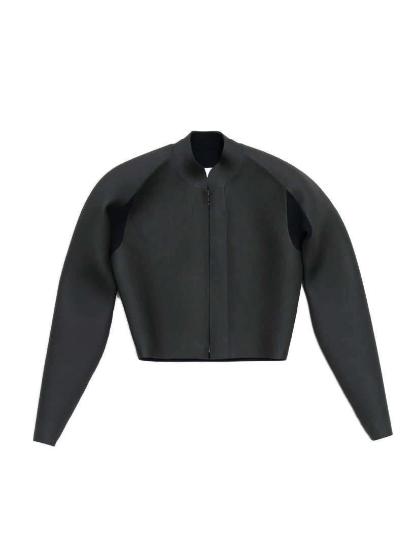 LILi / Rubber Short Zip Jacket　ショートジップジャケット