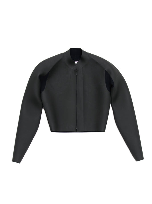 LILi / Rubber Short Zip Jacket　ショートジップジャケット