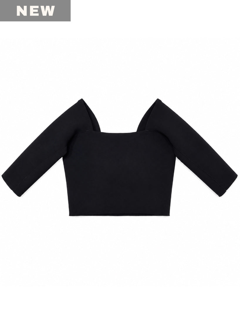 Callie 5.5 / Square Neck Top　スクエアネック5.5分袖トップ
