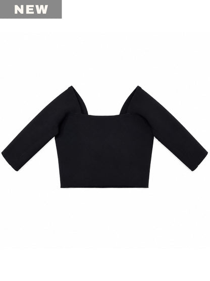 Callie 5.5 / Square Neck Top　スクエアネック5.5分袖トップ