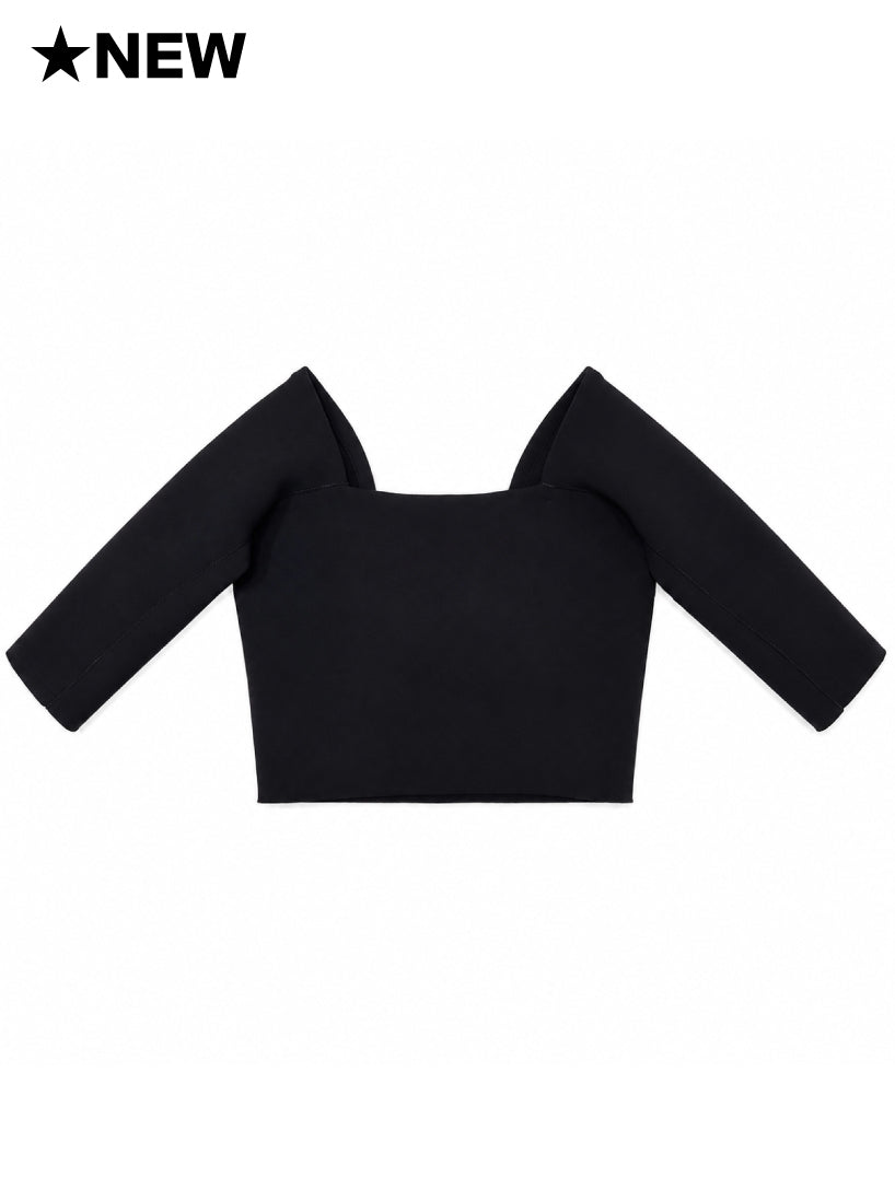 Callie 5.5 / Square Neck Top　スクエアネック5.5分袖トップ