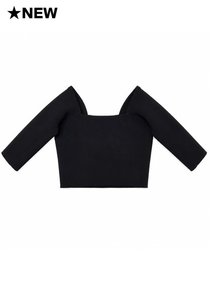 Callie 5.5 / Square Neck Top　スクエアネック5.5分袖トップ