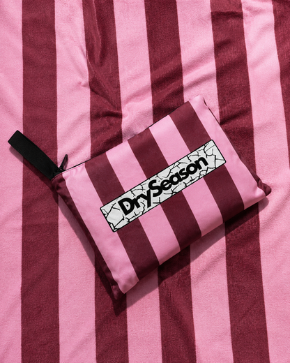 HAVANA - Sand Free Magnetic Beach Towel In （Rose & Pink）