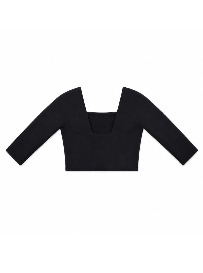 Callie 5.5 / Square Neck Top　スクエアネック5.5分袖トップ
